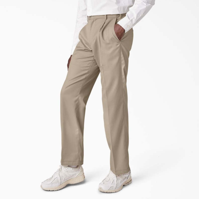 Men's Dickies Premium Collection Pleated 874® Pants Grey | 240379FZY