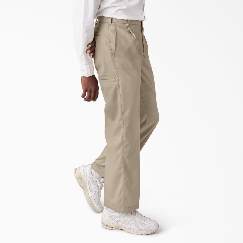 Men's Dickies Premium Collection Pleated 874® Pants Grey | 240379FZY