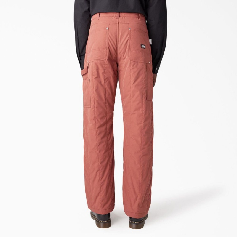 Men's Dickies Premium Collection Quilted Utility Pants Pink | 038741XHQ