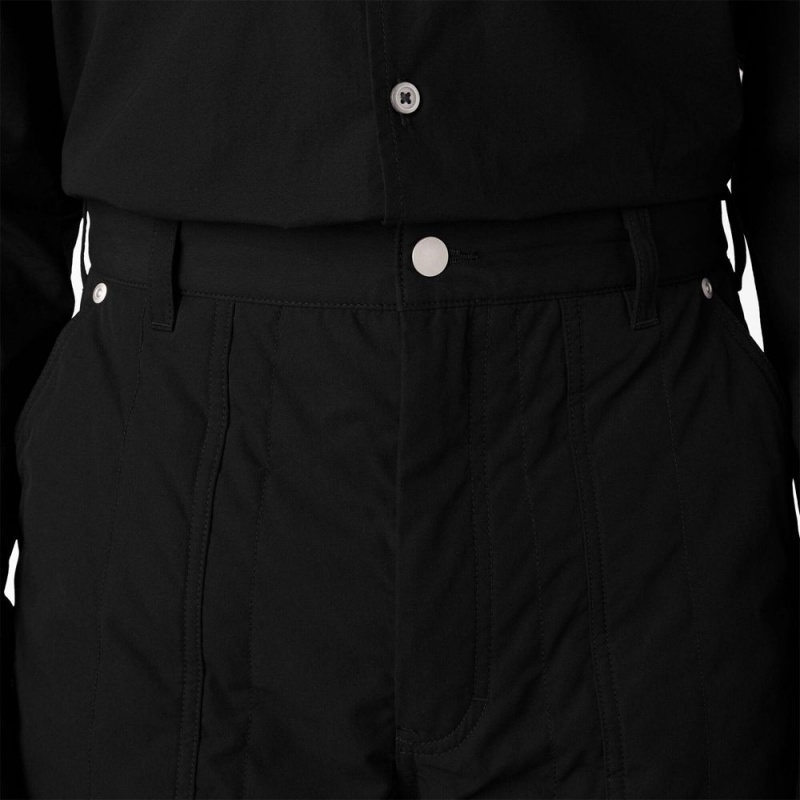 Men's Dickies Premium Collection Quilted Utility Pants Black | 793054MGP