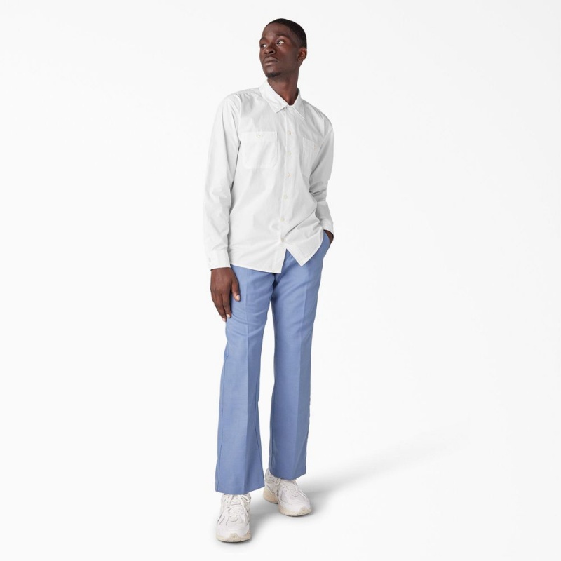 Men's Dickies Premium Collection Service Shirt White | 521076HIY