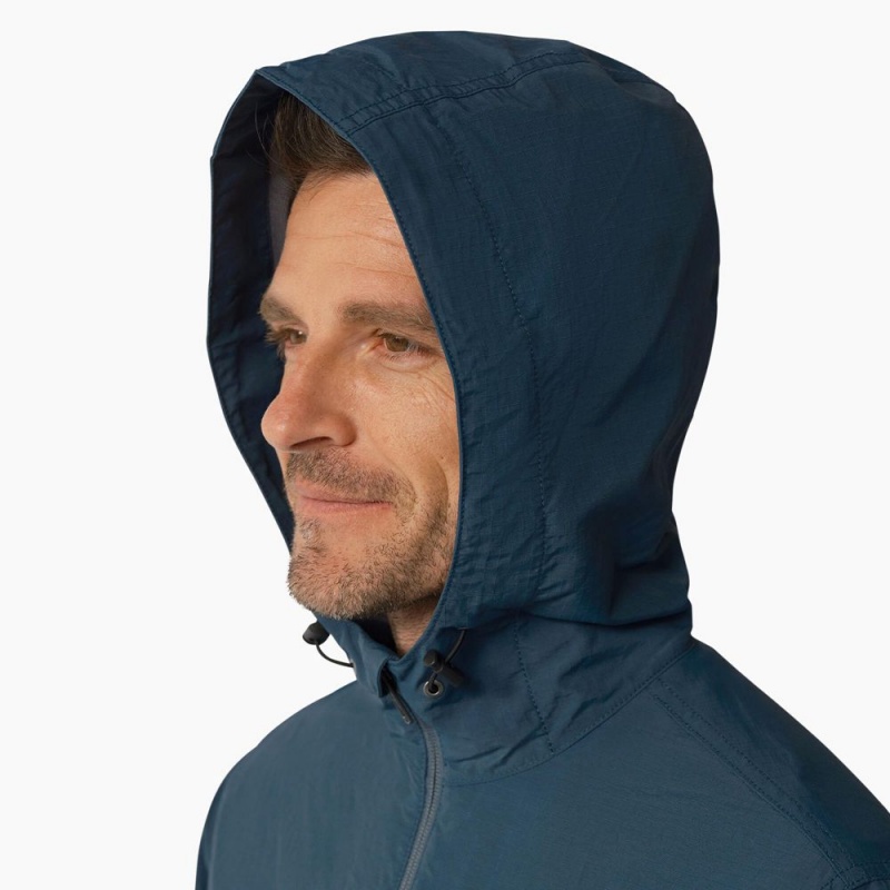 Men's Dickies ProTect Cooling Hooded Ripstop Jacket Blue | 948102RCY