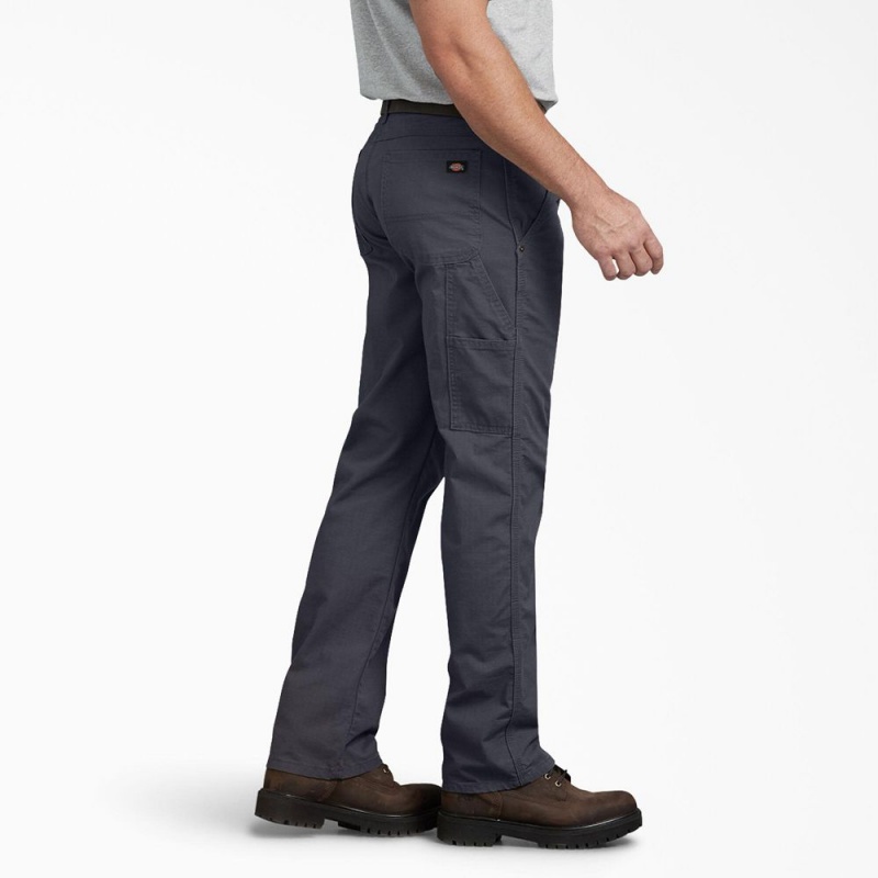 Men's Dickies Regular Fit Ripstop Carpenter Pants Grey | 981746ADR