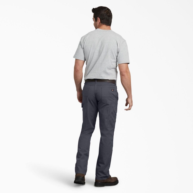 Men's Dickies Regular Fit Ripstop Carpenter Pants Grey | 981746ADR