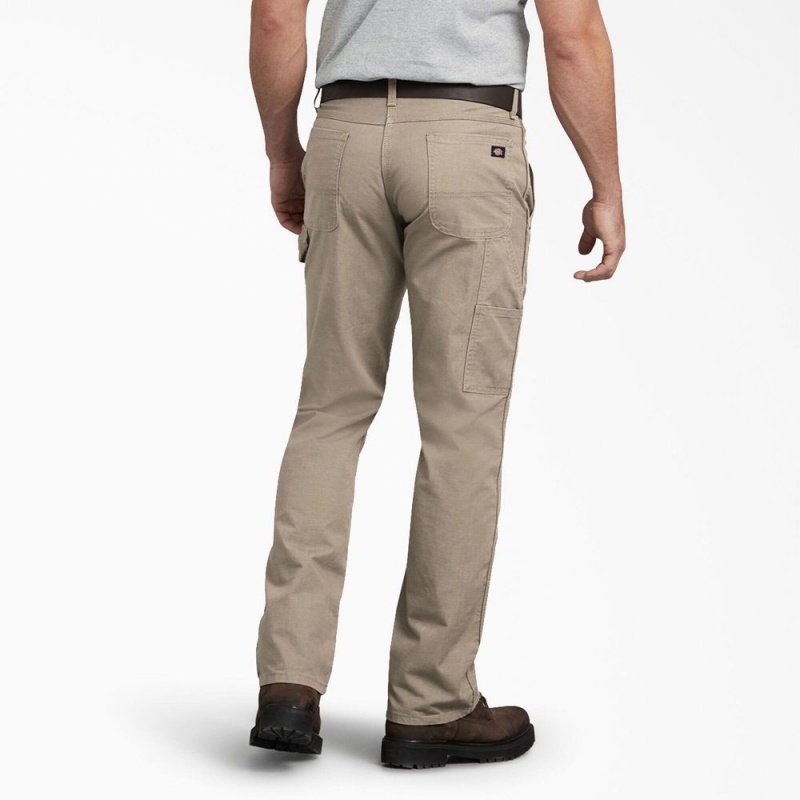 Men's Dickies Regular Fit Ripstop Carpenter Pants Grey | 571409YZO