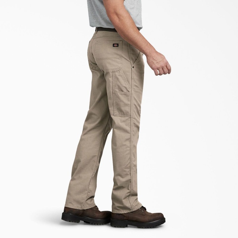 Men's Dickies Regular Fit Ripstop Carpenter Pants Grey | 571409YZO