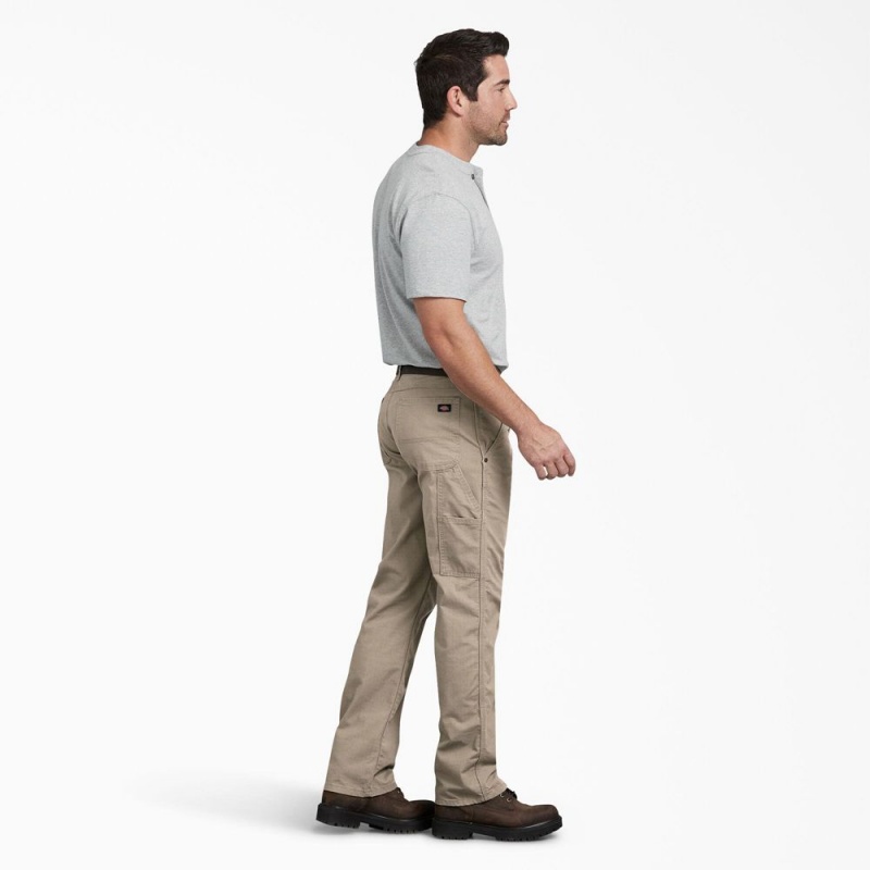 Men's Dickies Regular Fit Ripstop Carpenter Pants Grey | 571409YZO