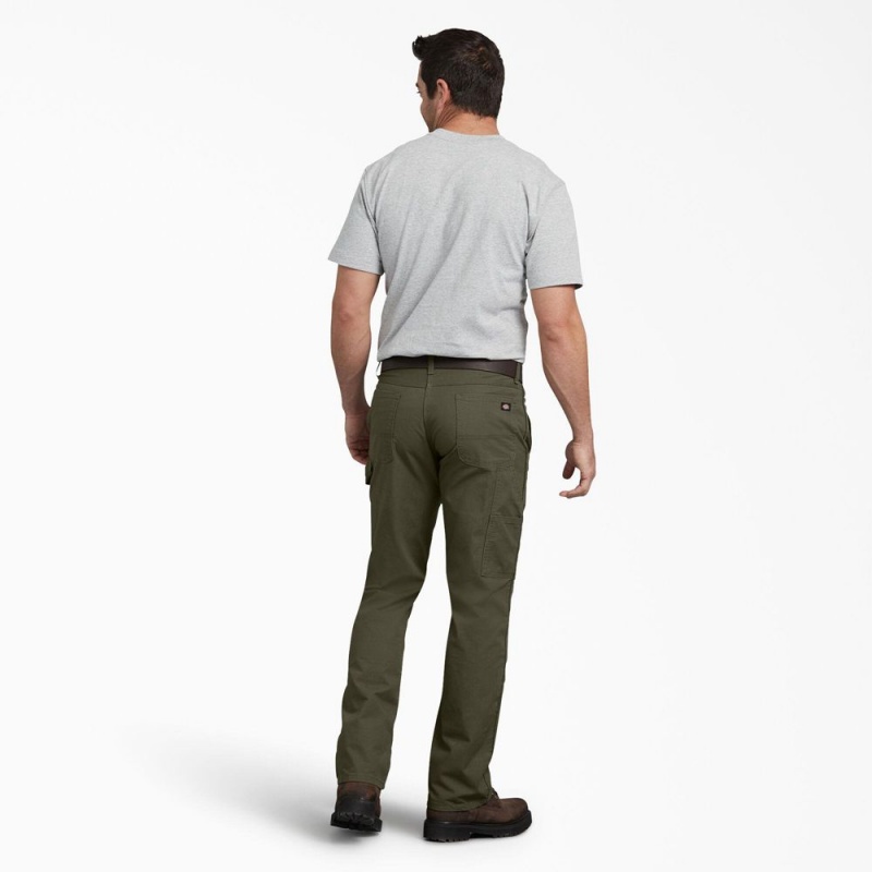 Men's Dickies Regular Fit Ripstop Carpenter Pants Green | 895764NSZ