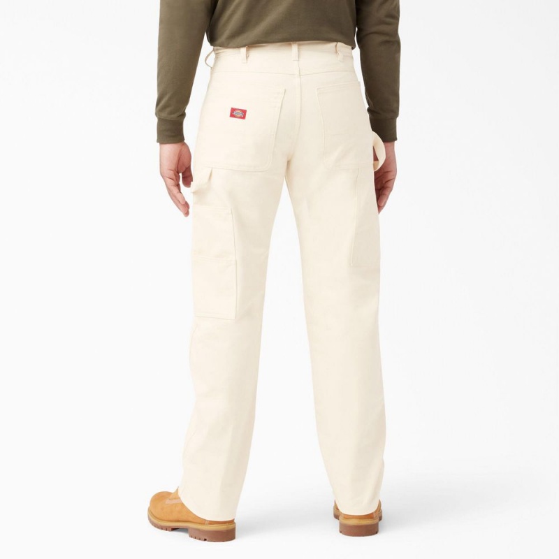 Men's Dickies Relaxed Fit Straight Leg Painter's Pants Beige | 019285FKY