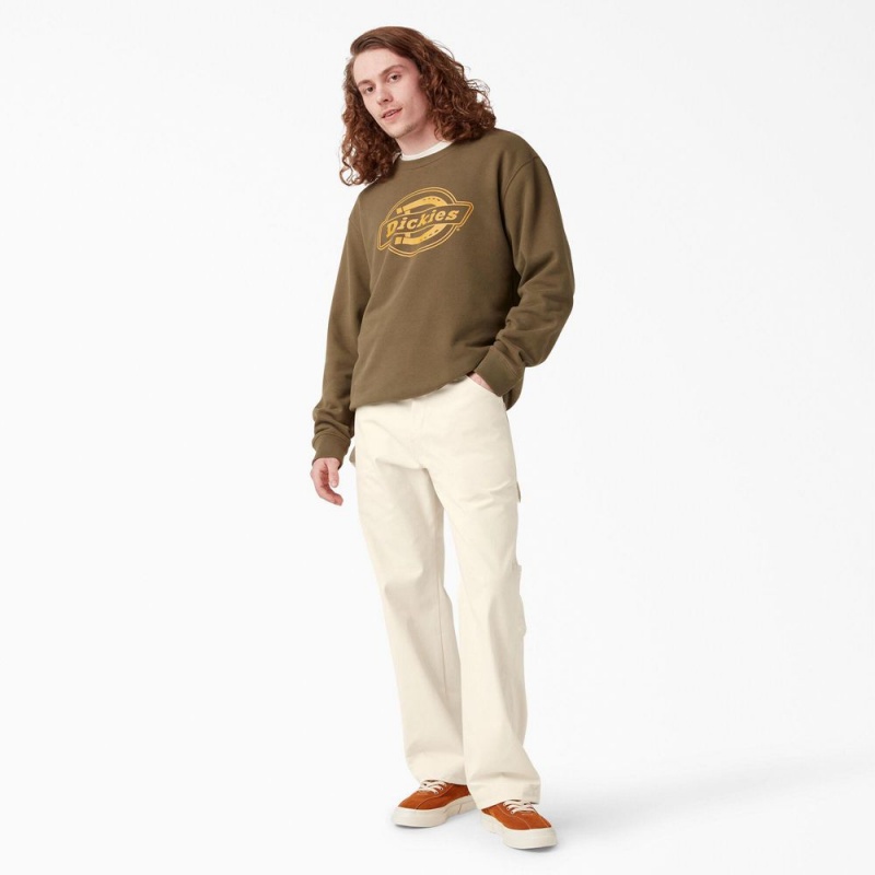 Men's Dickies Relaxed Fit Straight Leg Painter's Pants Beige | 019285FKY