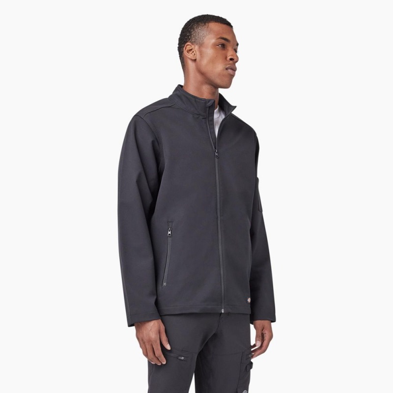 Men's Dickies Ripstop Softshell Jacket Grey | 798264MXT