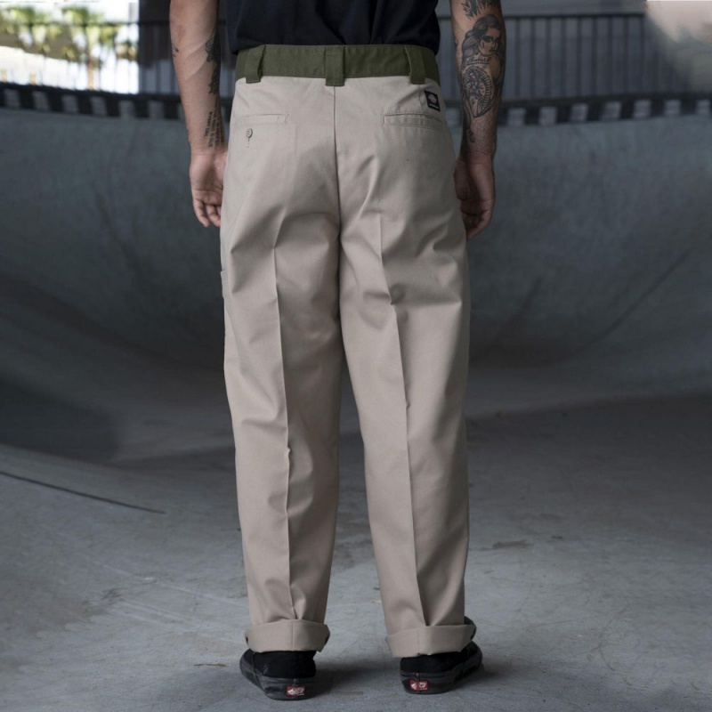 Men's Dickies Ronnie Sandoval Loose Fit Double Knee Pants Grey | 061793YOR