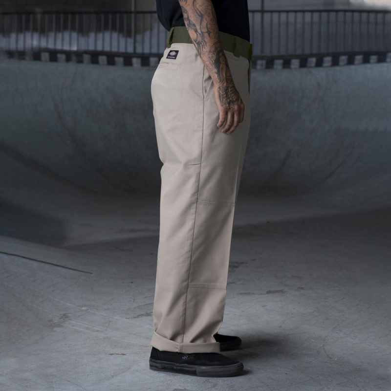 Men's Dickies Ronnie Sandoval Loose Fit Double Knee Pants Grey | 061793YOR