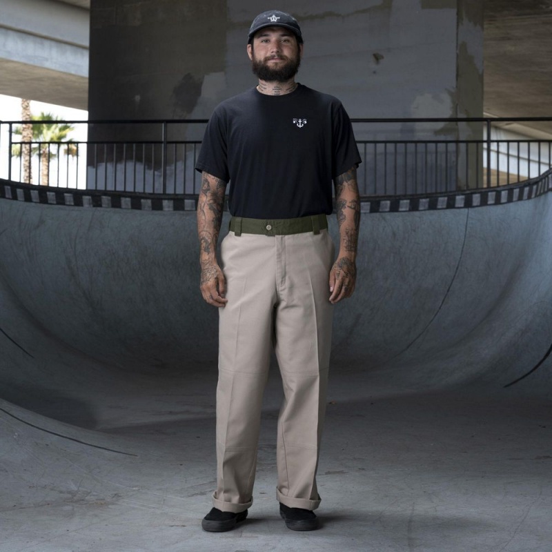 Men's Dickies Ronnie Sandoval Loose Fit Double Knee Pants Grey | 061793YOR