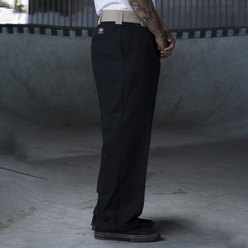 Men's Dickies Ronnie Sandoval Loose Fit Double Knee Pants Black | 930541MPR