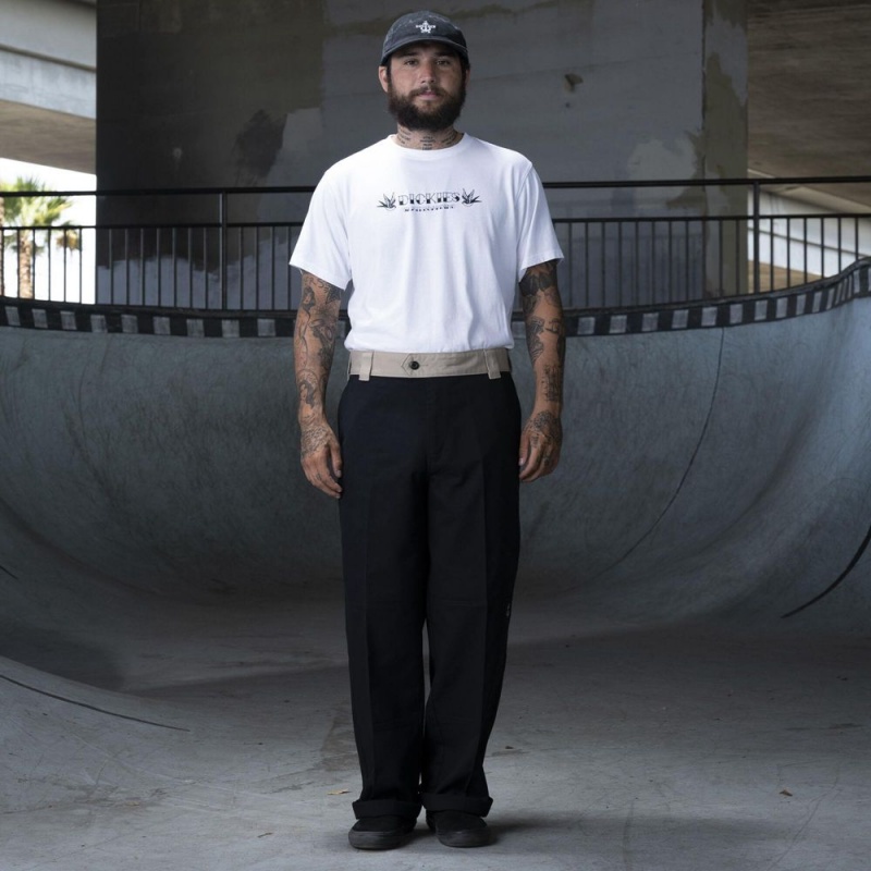 Men's Dickies Ronnie Sandoval Loose Fit Double Knee Pants Black | 930541MPR