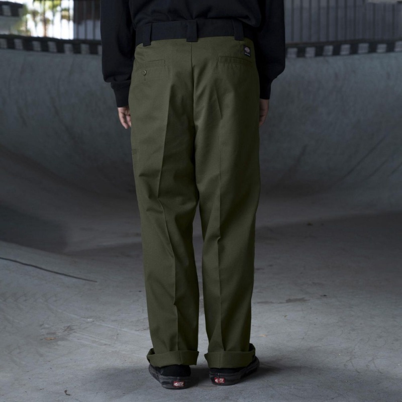 Men's Dickies Ronnie Sandoval Loose Fit Double Knee Pants Green | 167258UJE