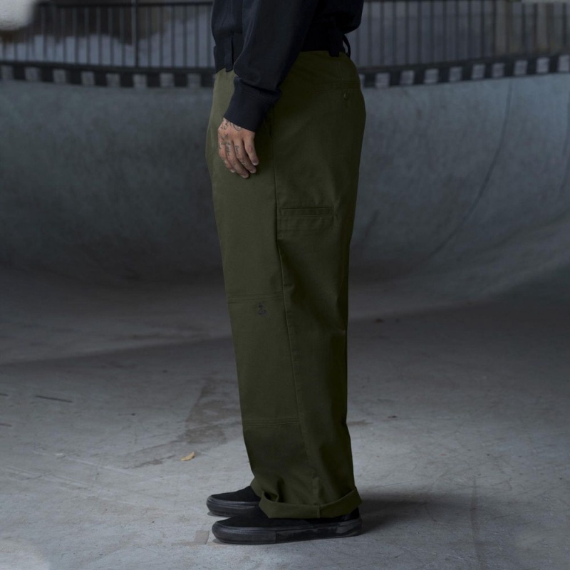 Men's Dickies Ronnie Sandoval Loose Fit Double Knee Pants Green | 167258UJE