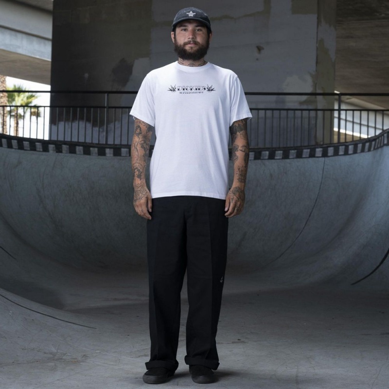 Men's Dickies Ronnie Sandoval Photo T-Shirt White | 506871VLJ