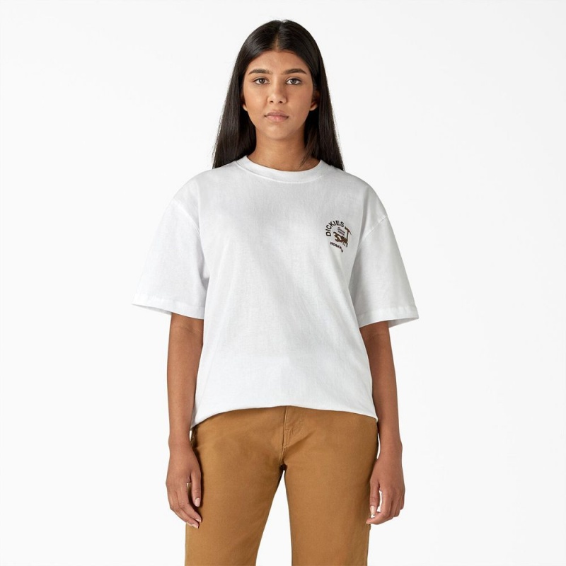 Men's Dickies Scorpion Heavyweight T-Shirt White | 672815NLM