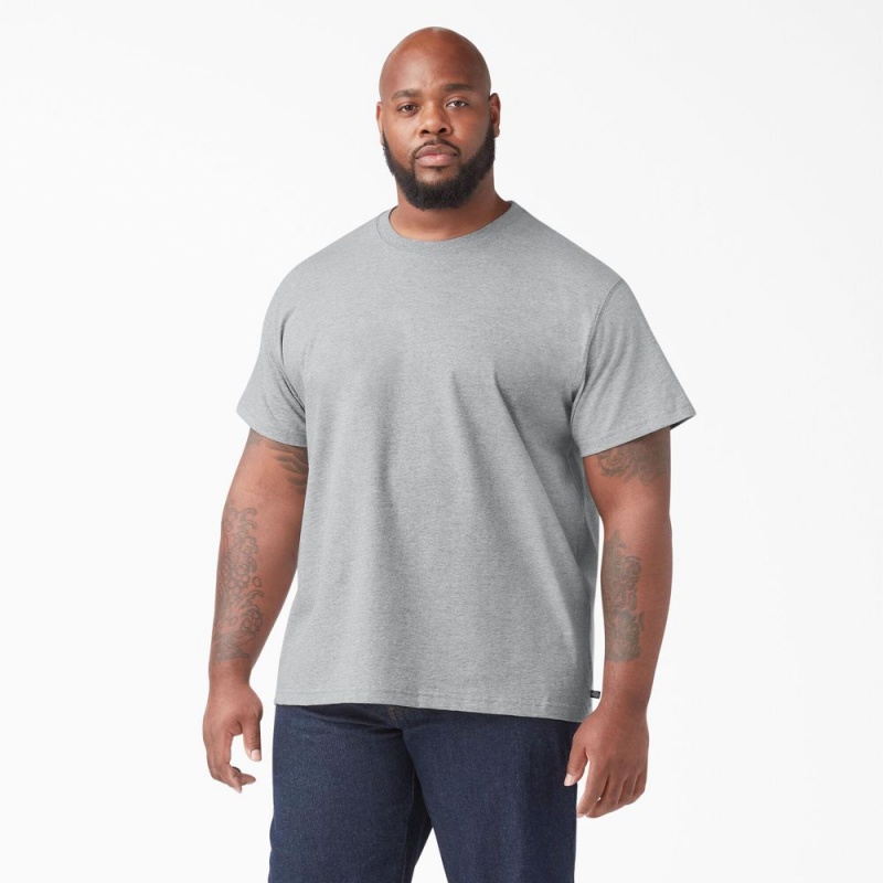 Men's Dickies Short Sleeve T-Shirt Grey | 315982WYT