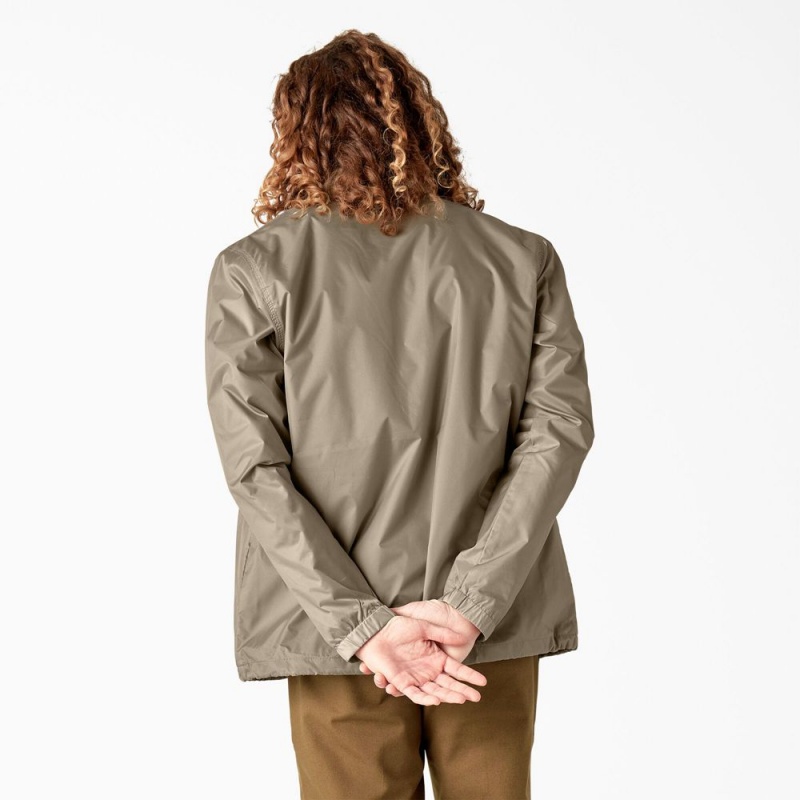 Men's Dickies Skateboarding Coaches Jacket Grey | 930746MLV