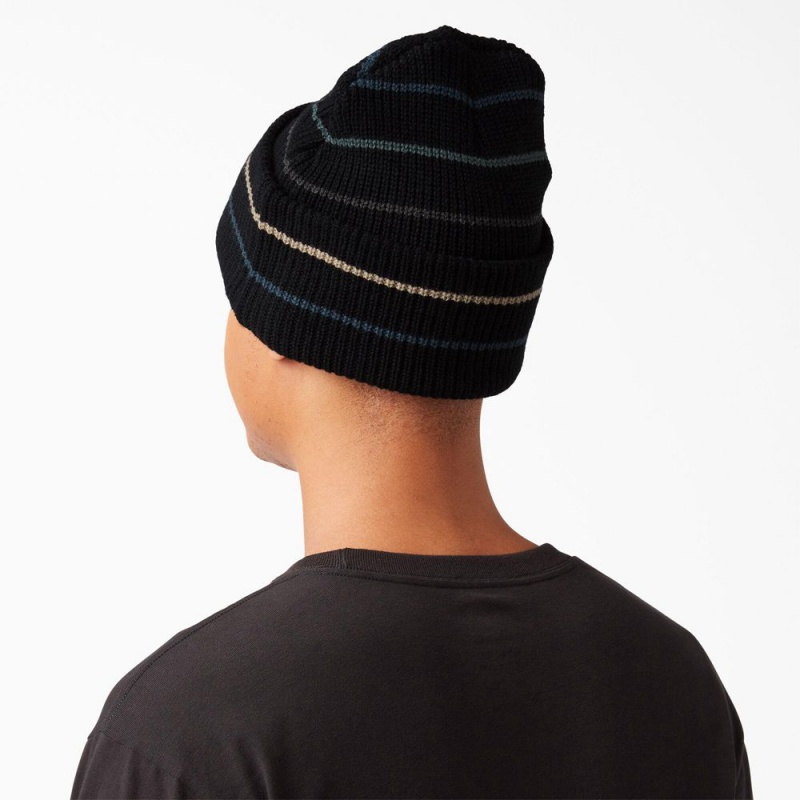 Men's Dickies Skateboarding Cuffed Beanie Black | 369418PUM