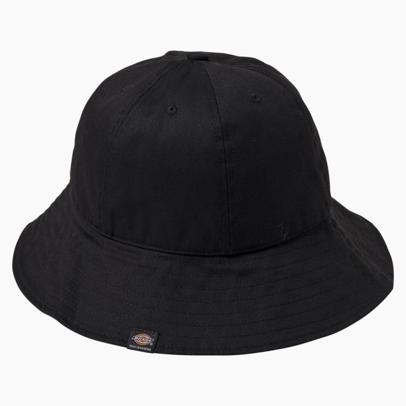 Men's Dickies Skateboarding Dome Bucket Hat Black | 153602JEC