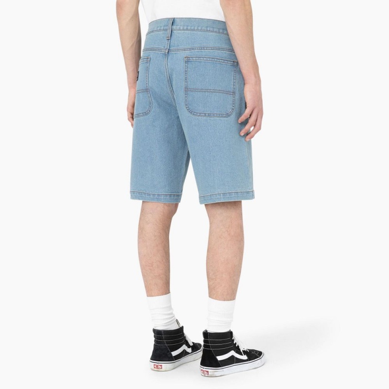 Men's Dickies Skateboarding Loose Fit Wingville Shorts Blue | 732680AJU