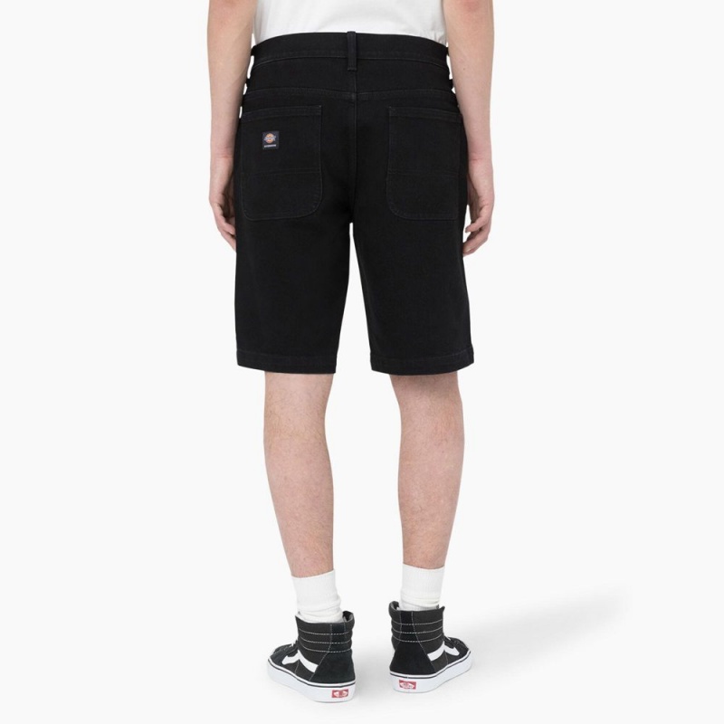 Men's Dickies Skateboarding Loose Fit Wingville Shorts Black | 056143VXW