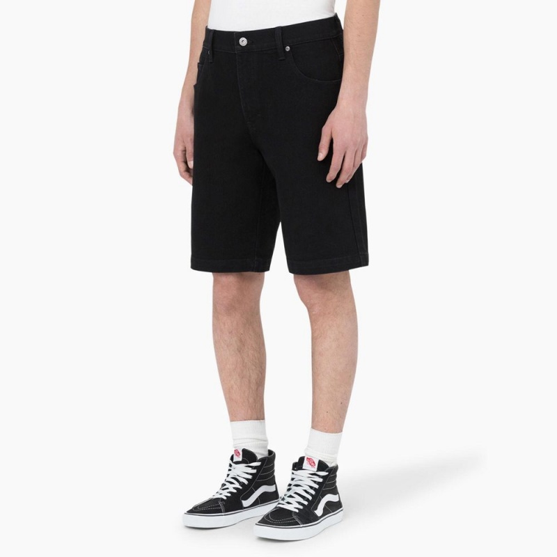 Men's Dickies Skateboarding Loose Fit Wingville Shorts Black | 056143VXW