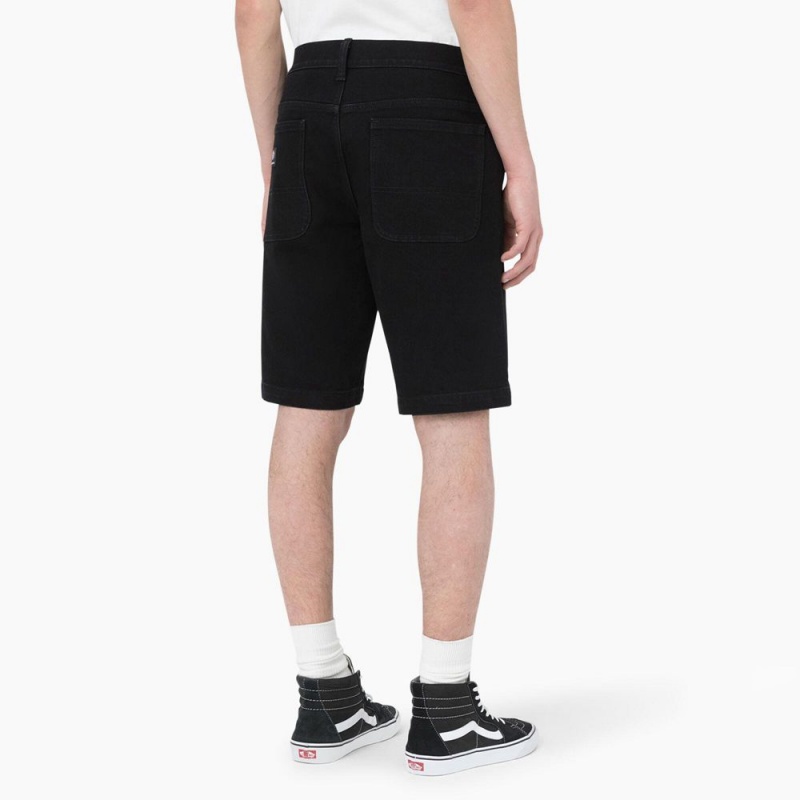 Men's Dickies Skateboarding Loose Fit Wingville Shorts Black | 056143VXW