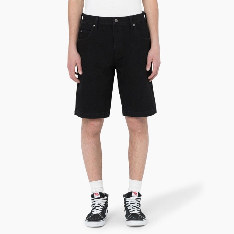 Men\'s Dickies Skateboarding Loose Fit Wingville Shorts Black | 056143VXW