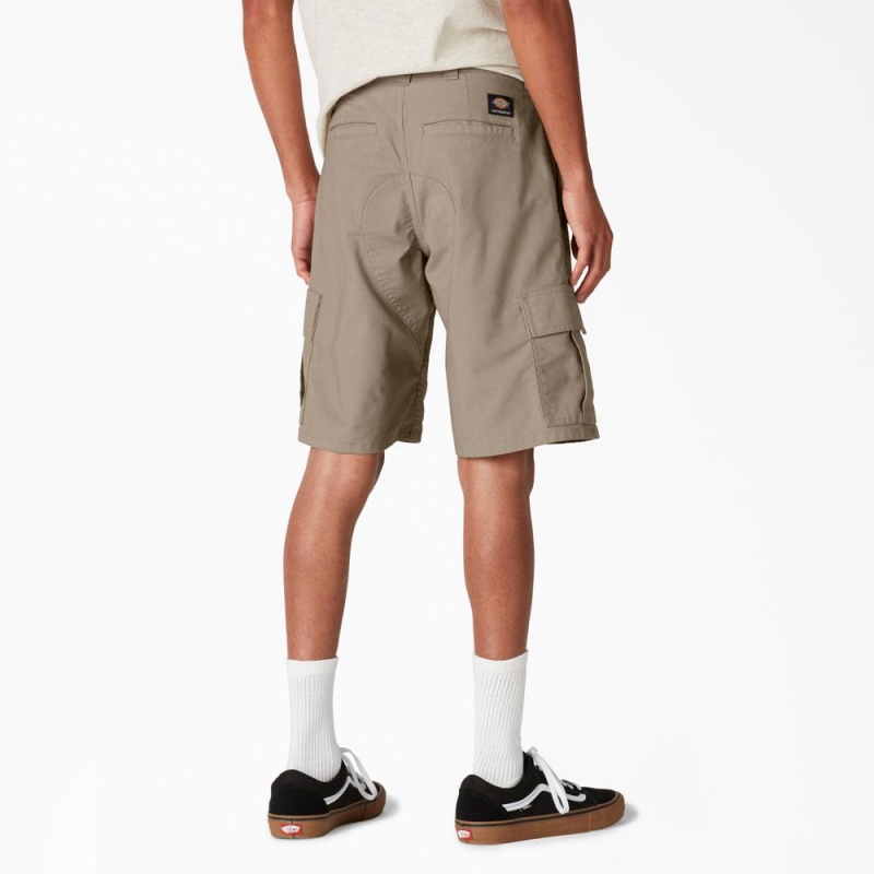 Men's Dickies Skateboarding Regular Fit Cargo Shorts Grey | 839647ZFQ