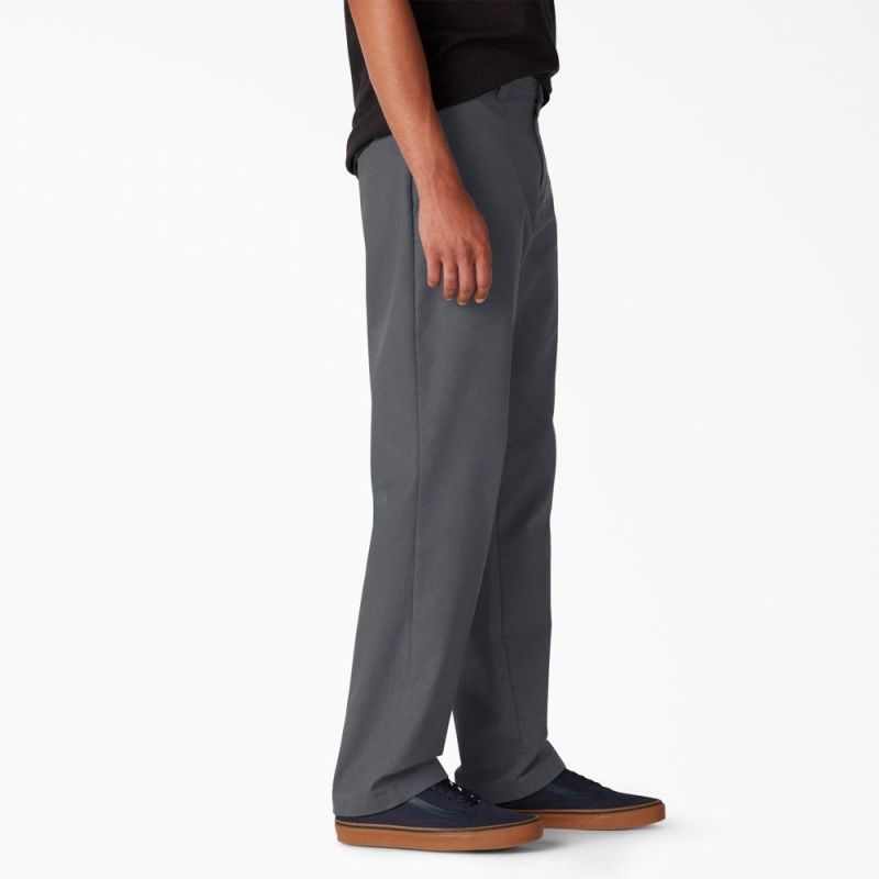 Men's Dickies Skateboarding Slim Fit Pants Grey | 162503NDJ