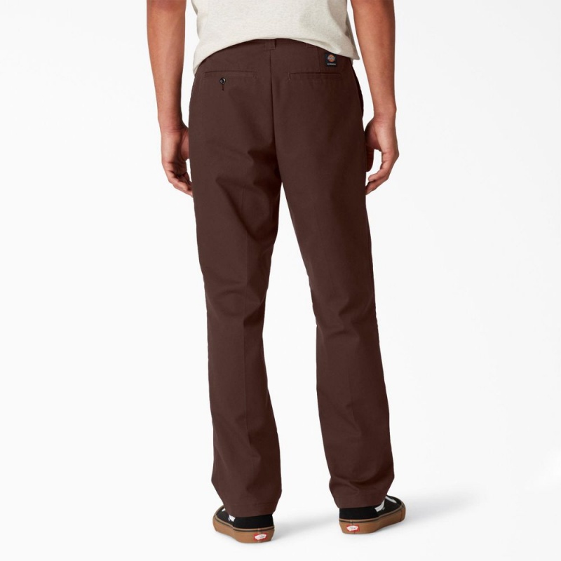 Men's Dickies Skateboarding Slim Fit Pants Brown | 850974TIW