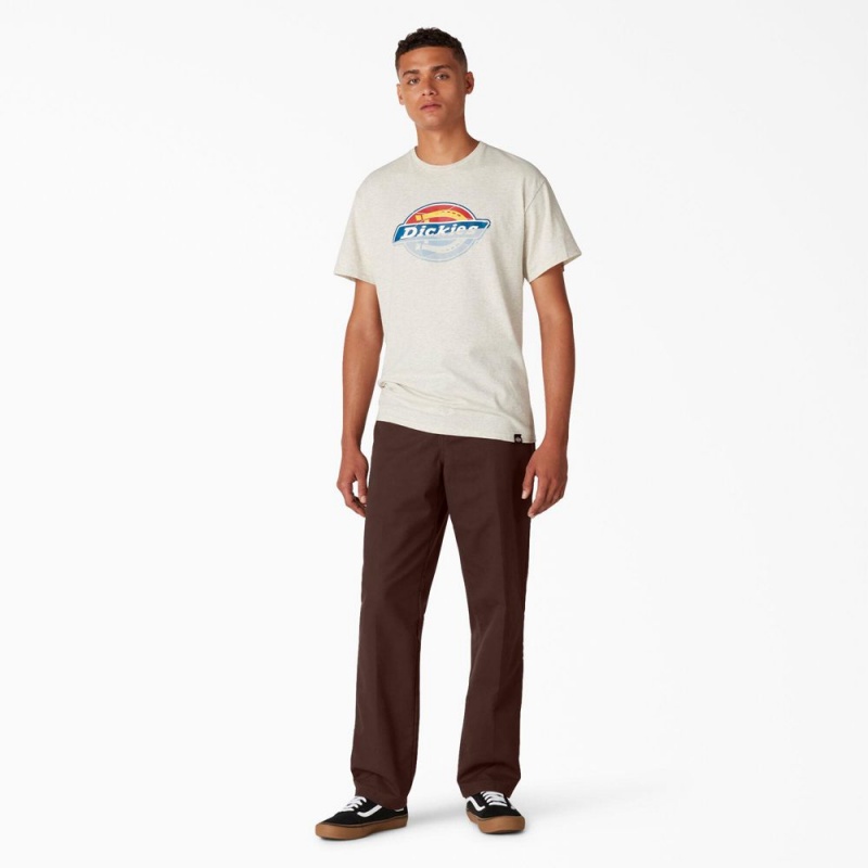 Men's Dickies Skateboarding Slim Fit Pants Brown | 850974TIW