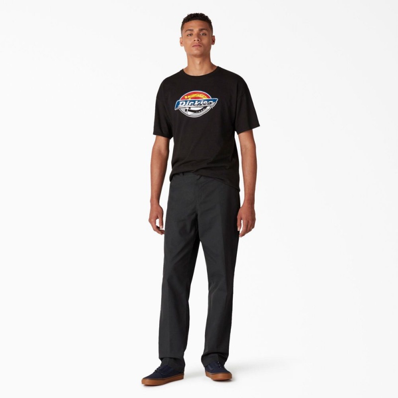 Men's Dickies Skateboarding Slim Fit Pants Black | 643182XOW