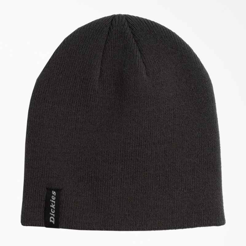 Men\'s Dickies Skull Cap Beanie Grey | 108326UZV