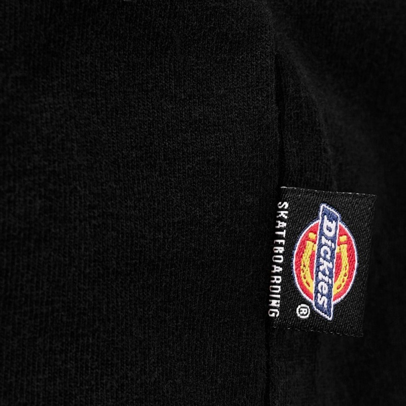 Men's Dickies Tom Knox Embroidery T-Shirt Black | 650413ARY