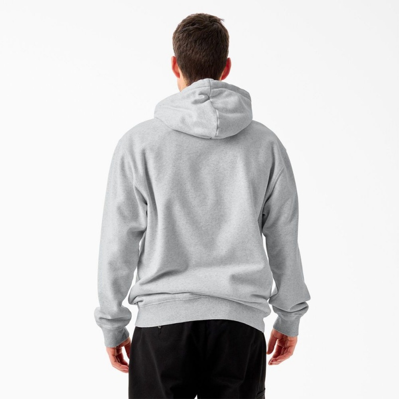 Men's Dickies Tom Knox Graphic Hoodie Grey | 681247SZC