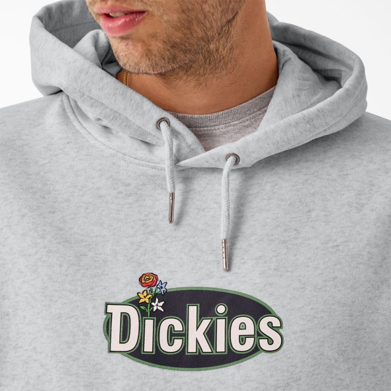 Men's Dickies Tom Knox Graphic Hoodie Grey | 681247SZC