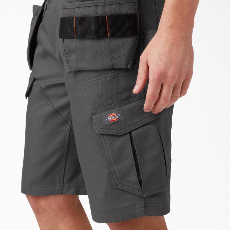 Men's Dickies Traeger x FLEX Relaxed Fit Shorts Grey | 546910NCH