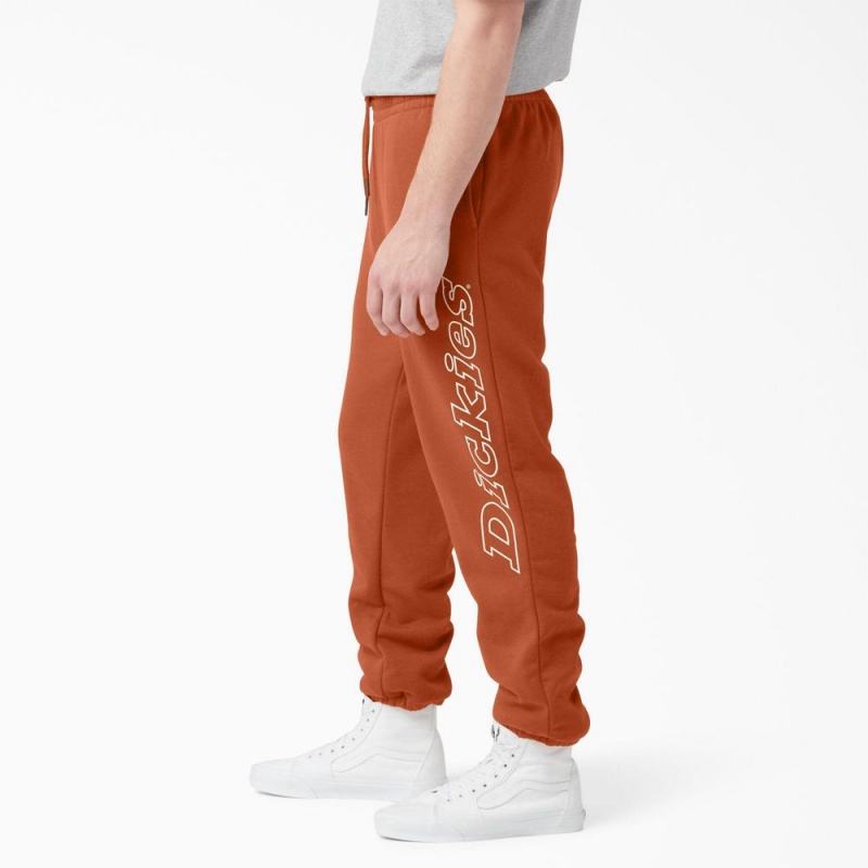 Men's Dickies Uniontown Regular Fit Sweat Pants Orange | 984251ROF