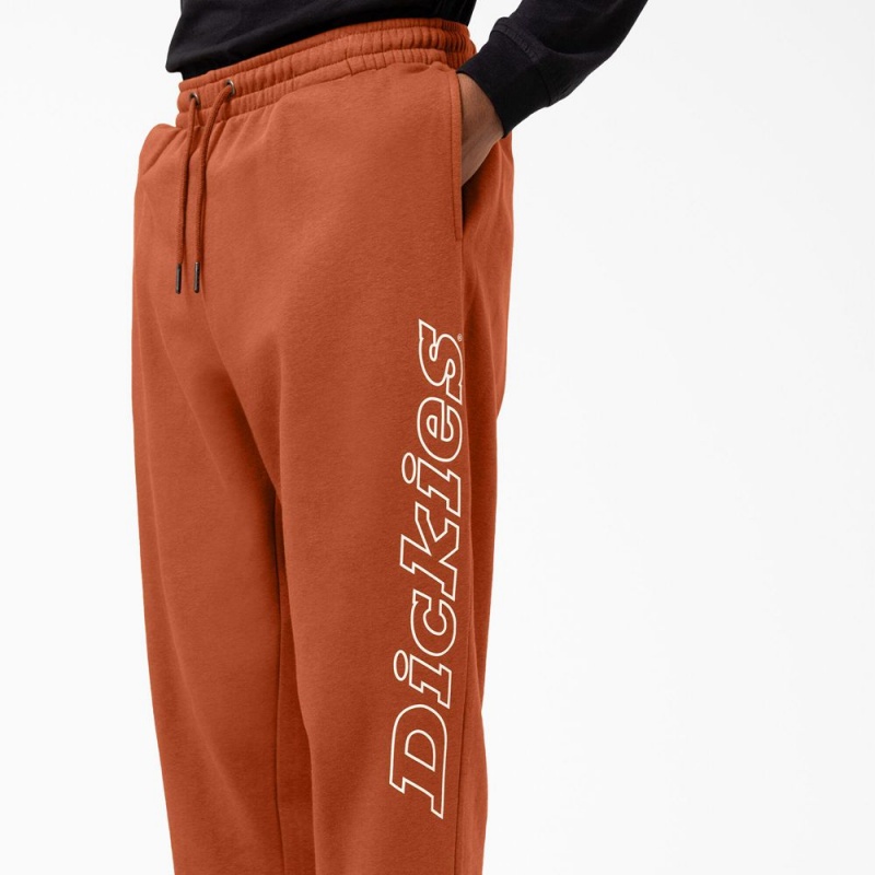 Men's Dickies Uniontown Regular Fit Sweat Pants Orange | 984251ROF