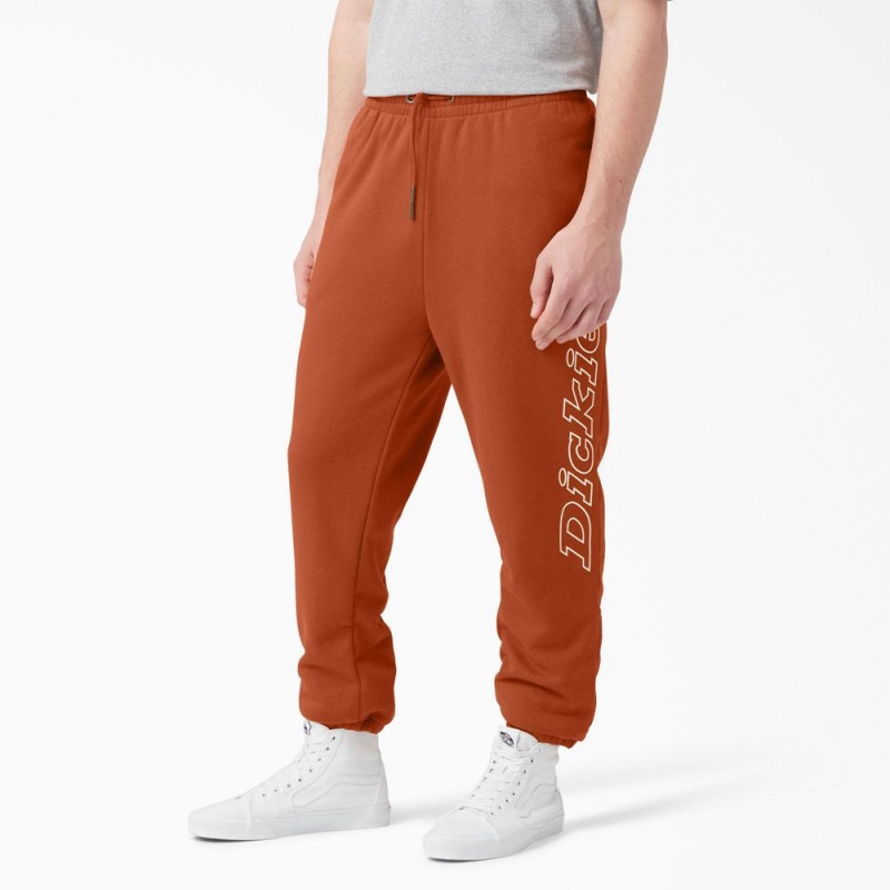 Men\'s Dickies Uniontown Regular Fit Sweat Pants Orange | 984251ROF