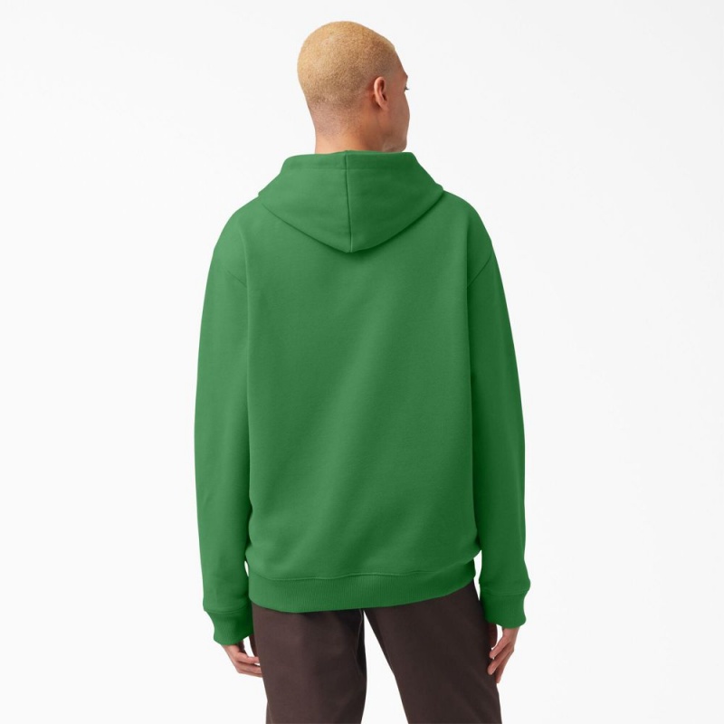 Men's Dickies Vincent Alvarez Embroidered Hoodie Green | 962731LYJ