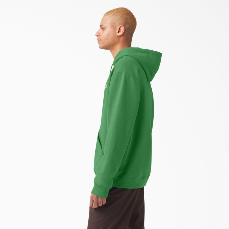 Men's Dickies Vincent Alvarez Embroidered Hoodie Green | 962731LYJ