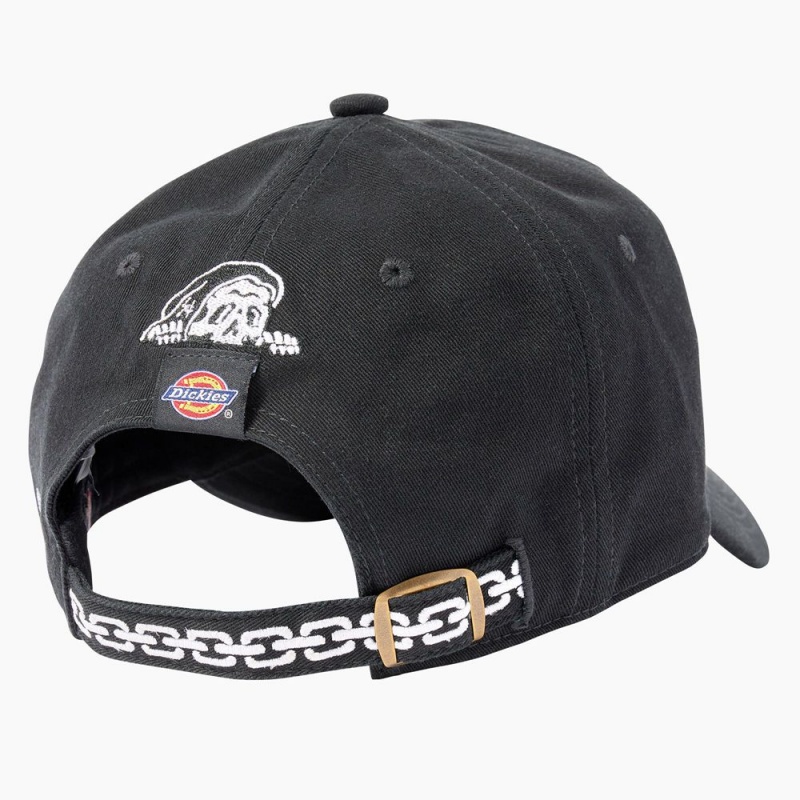 Men's Dickies x Lurking Class Curved Bill Hat Black | 473861MBA