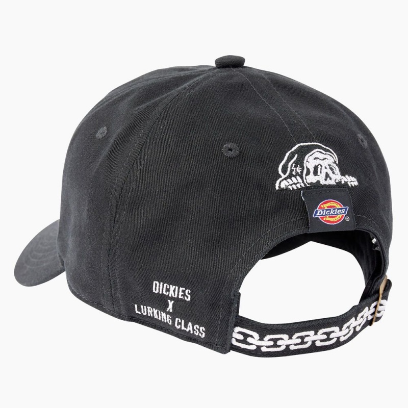 Men's Dickies x Lurking Class Curved Bill Hat Black | 473861MBA